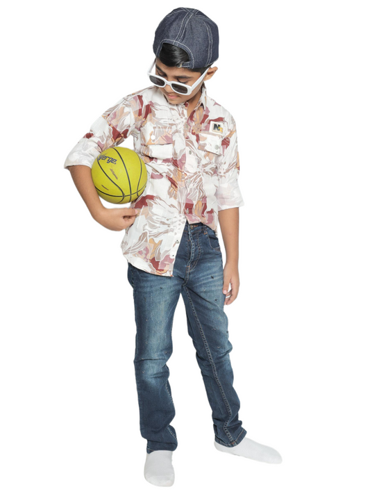 Tropical Vibe Cotton Shirt