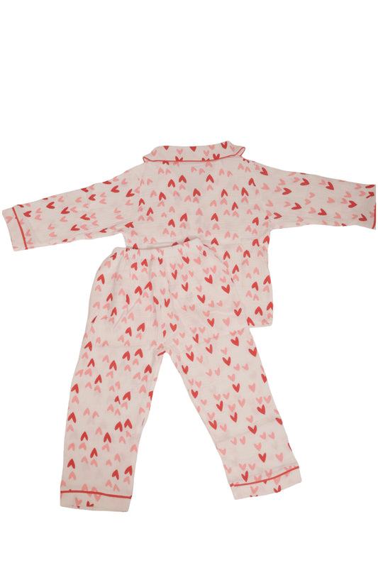 Sweetheart Snooze Set-Red (bamboo cotton)