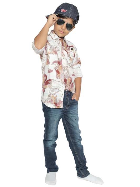 Tropical Vibe Cotton Shirt