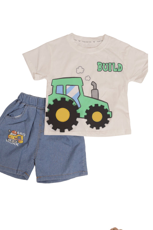 Tiny Tractor Crew - White